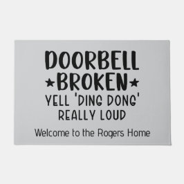 ドアベルおもしろいが壊れている ドアマット