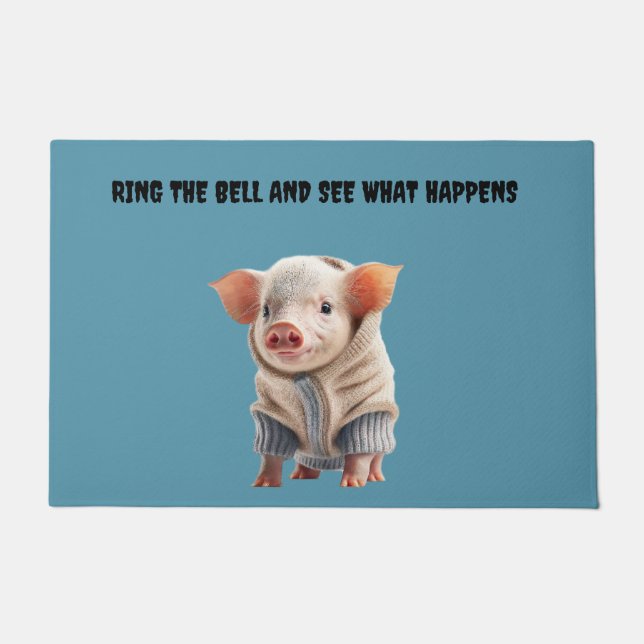 ドアベルのリングや輪を変更しない ドアマット (正面)