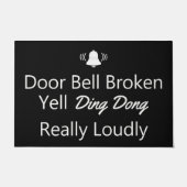 ドアベルの折れた形式 ドアマット (正面)