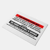 ドアマおもしろいットの勧誘をしない ドアマット (アングル)