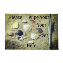 ドアマットここで足を拭きなさい