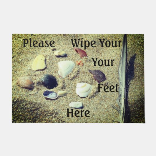 ドアマットここで足を拭きなさい ドアマット (正面)