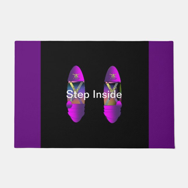 ドアマットの内側にステップ ドアマット (正面)