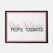 ドアマットは人々が耐える犬のウェクロメ ドアマット (正面)