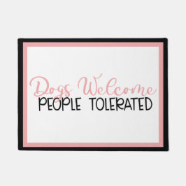 ドアマットは人々が耐える犬のウェクロメ ドアマット