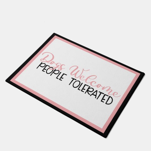 ドアマットは人々が耐える犬のウェクロメ ドアマット (アングル)