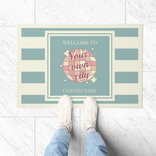 ドアマットカスタムシティタウンネームビーチハウス ドアマット