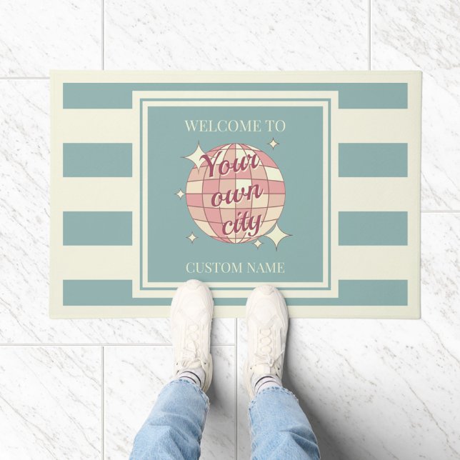 ドアマットカスタムシティタウンネームビーチハウス ドアマット (クリエイターアップロード済み)