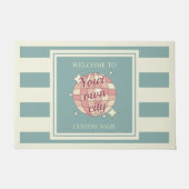 ドアマットカスタムシティタウンネームビーチハウス ドアマット (正面)