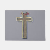 ドアマットグレー背景45.7 x 60.96 cm ドアマット (正面)