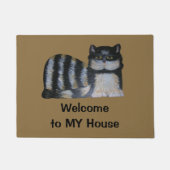 ドアマットストライプの- Cat MY House ドアマット (正面)