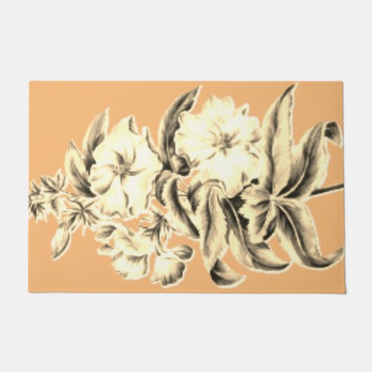 ドアマットフラワーアートデザイン ドアマット (正面)