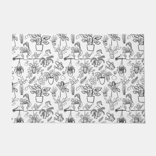 ドアマットプラントラバーギフトアイディア ドアマット (正面)