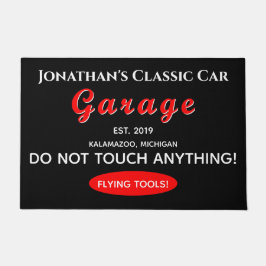 ドアマットホームカー整備士ガレージ飛んでいるツール ドアマット