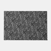 ドアマットメリークリスマスシンボル白黒 ドアマット (正面)