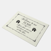 ドアマット: あなたの心配およびあなたの靴を残して下さい ドアマット (アングル)