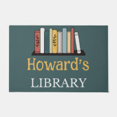 ドアマット – ライブラリパーソナライズされた- – 名前を追加 (正面)