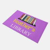 ドアマット – ライブラリパーソナライズされた- – 名前を追加 (アングル)