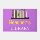 ドアマット – ライブラリパーソナライズされた- – 名前を追加 (正面)