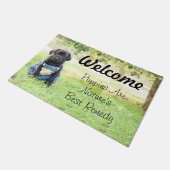 ドアマット-子犬用のカスタマイズウェルカムマット ドアマット (アングル)