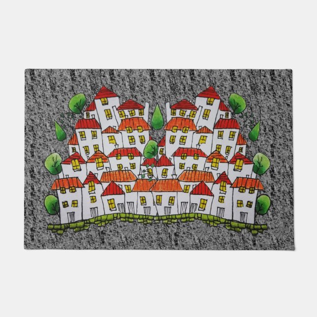 ドアマット(手ユニーク引き) ドアマット (正面)