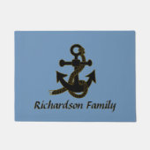 ドアマット – 黒いいかり(出荷名) (正面)