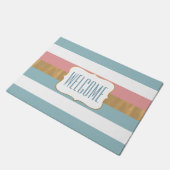 ドアモダンーストライプのマット ドアマット (アングル)