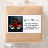 ドアラベルのクリスマス時計 ラベル (インサイチュ)