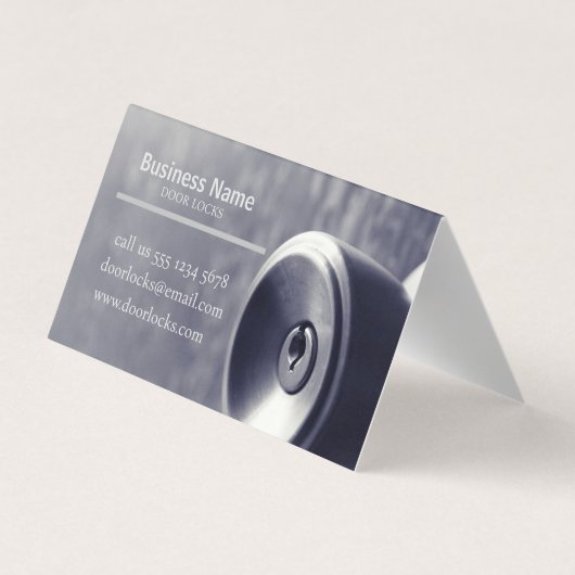 ドアロック事業 名刺 (裏面)