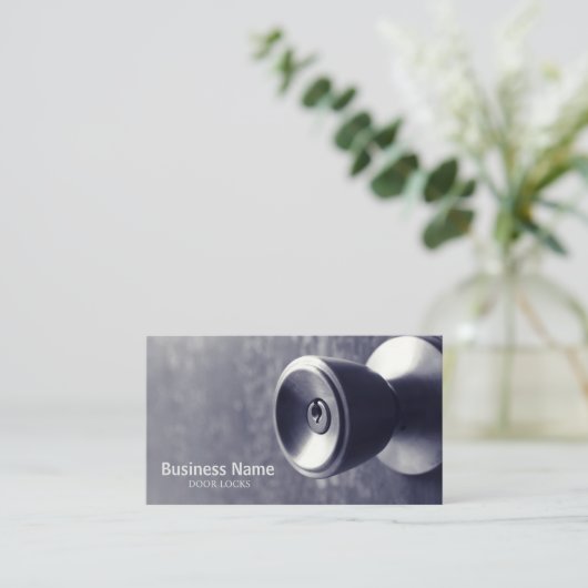 ドアロック業務 名刺 (スタンド正面)