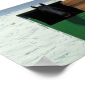 ドア付き刺しフランスの馬 ポスター (角)