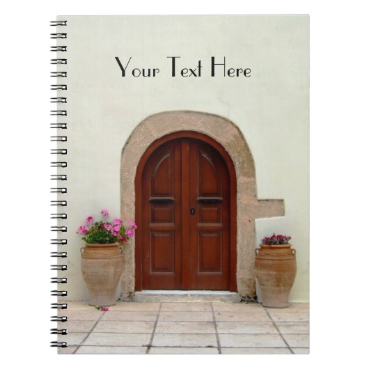 ドア地中海のノート ノートブック (正面)