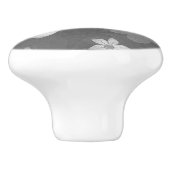 ドア引き花デザイン セラミックノブ (側面)