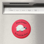 ドア忘れに鍵を掛けない マグネット (インサイチュ (食洗機))