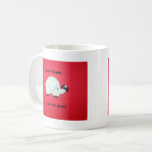 ドア忘れに鍵を掛けるな。 コーヒーマグカップ (正面左)