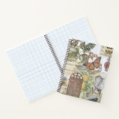 ドア植物性ヴィンテージエフェメラデクページ ノートブック (内部)