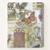 ドア植物性ヴィンテージエフェメラデクページ ノートブック (裏面)