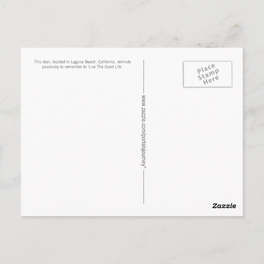 ドア私達開放された写真の郵便はがき ポストカード (裏面)