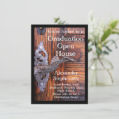 ドア素朴卒業パーティー招待状 招待状 (スタンド正面)