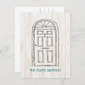 ドア素朴移動案内はがき 案内ポストカード (正面/裏面)