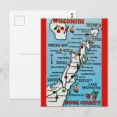 ドア郡ウィスコンシン州のポストカード ポストカード (正面/裏面)