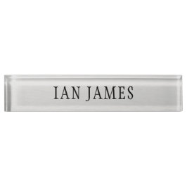 ドア銘板ホルダー – 名パーソナライズされた前 デスクネームプレート