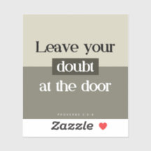 ドア離れの疑い – バイブル・バース・ステッカー