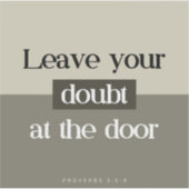 ドア離れの疑い – バイブル・バース・ステッカー シール (正面)