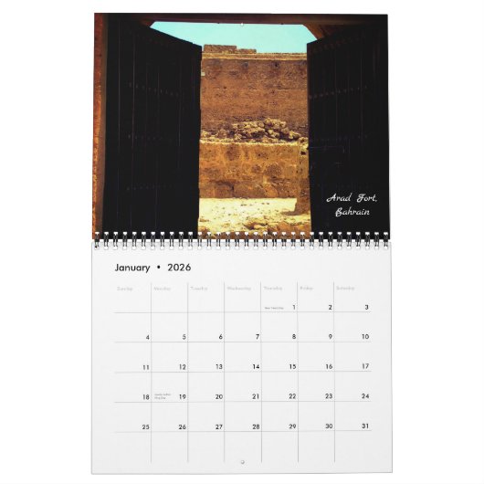 ドア カレンダー (1月 2026)