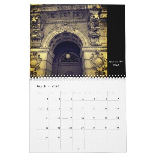 ドア カレンダー (3月 2026)