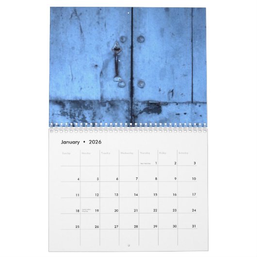 ドア カレンダー (1月 2026)