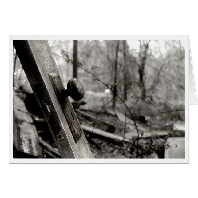 ドア・ノブの空白のなカード (正面横)