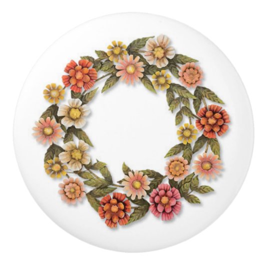 ドア・ノブ: ロゼット セラミックノブ (正面)