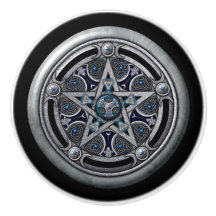 ドア・ノブ: 銀製の星形五角形